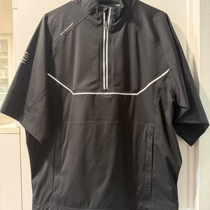 Golf Men's Black Rain Half-Zip Jacket